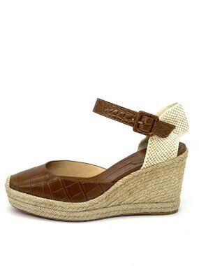Christian Louboutin AMELINA 90 Platform Wedge Heel Espadrille Sandals Shoes
